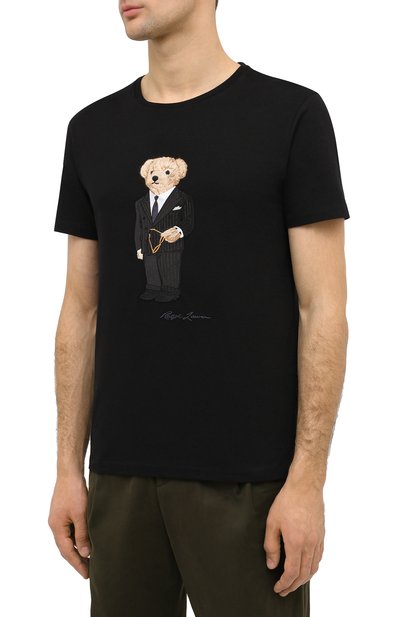 Хлопковая футболка RALPH LAUREN, арт. 790822865, фото 3