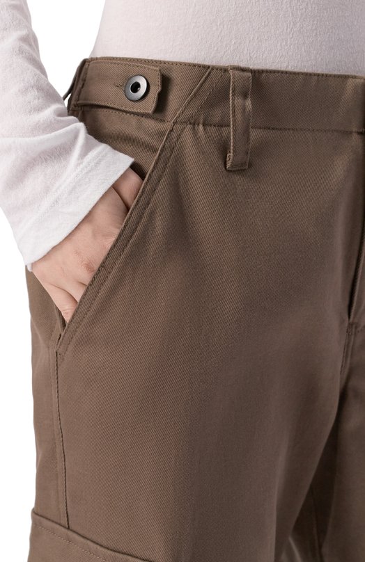 Хлопковые брюки-карго James Perse WCAS1063 Бежевый  WCAS1063 Фото 5