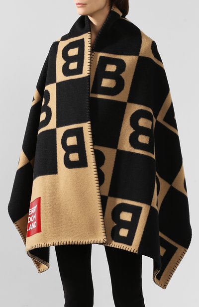 Накидка из смеси шерсти и кашемира BURBERRY, арт. 8019017, фото 3
