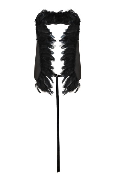 Женский жилет с отделкой перьями ANN DEMEULEMEESTER, арт. B0014021/FA709