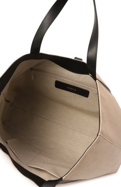 Женская сумка-тоут furla goccia xl FURLA светло-бежевого цвета, арт. WB01729/BX3542 | Фото 5 (Драгоценные камни: Проставлено; Материал сплава: Проставлено; Размер: large; Материал: Текстиль)