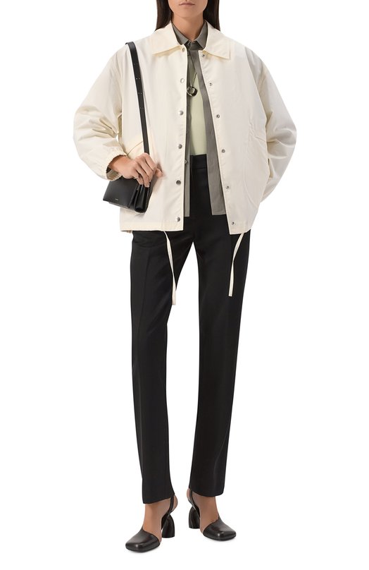Хлопковая куртка Jil Sander J04AM0001-J45026 Кремовый  J04AM0001-J45026 Фото 2