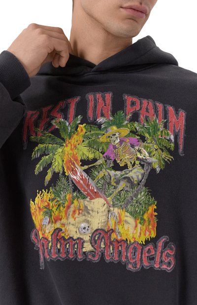 Хлопковое худи PALM ANGELS, арт. PMBB17IF25FLE001, фото 5