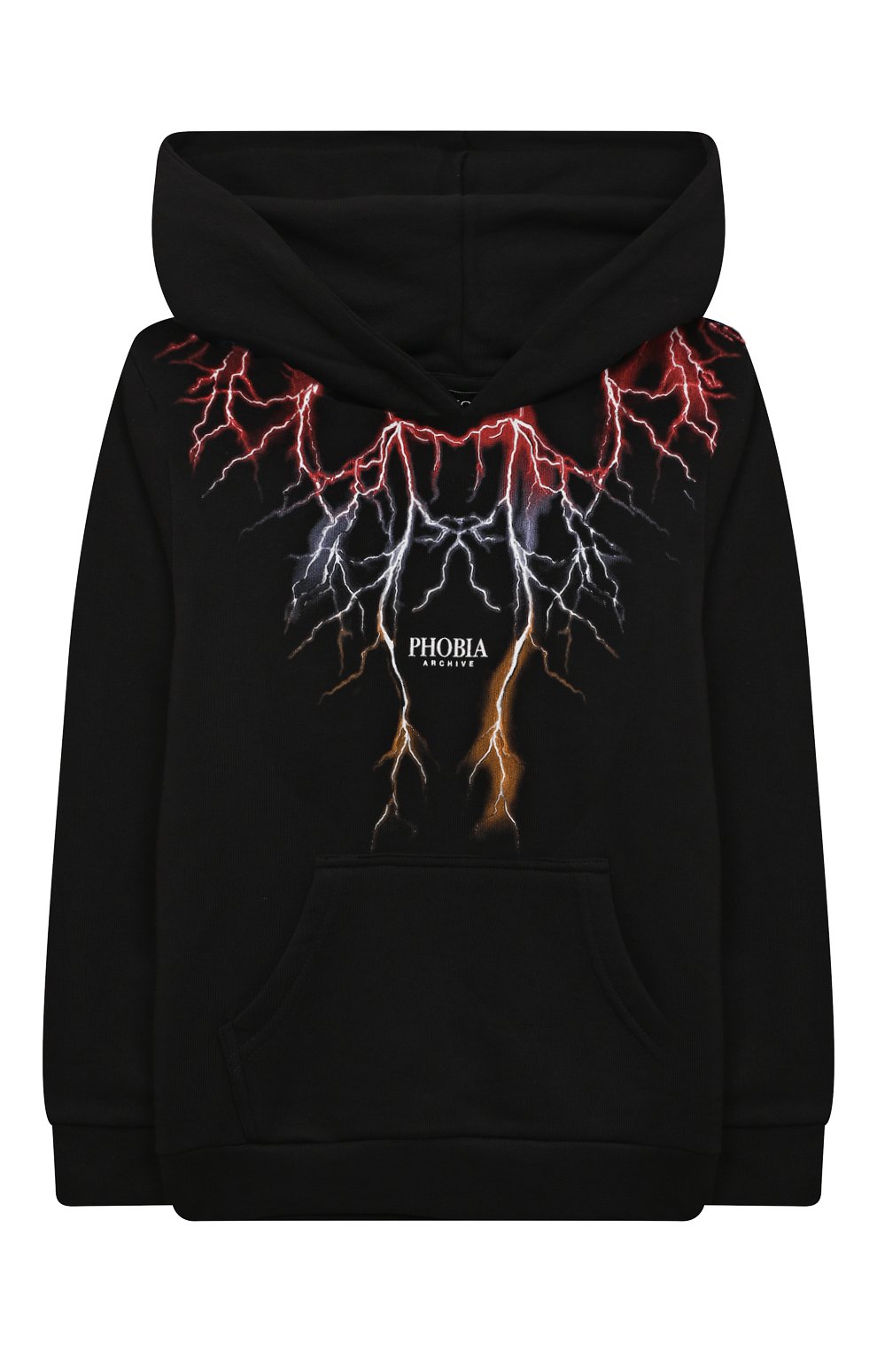 Хлопковое худи PHOBIA ARCHIVE, арт. PHK00112REDGR0R, фото 1