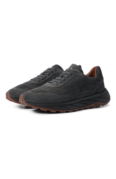 Мужские замшевые кроссовки H`D`S`N BARACCO, арт. SHARK.SLM.0*/SUEDE LANA+M0NT0NE