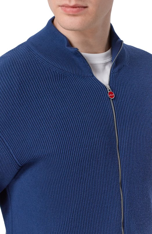 Хлопковый кардиган Kiton UMK0947 Синий  UMK0947 Фото 5