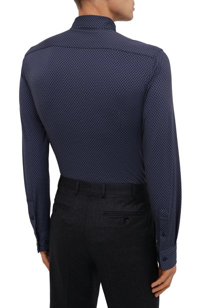 Рубашка BOSS темно-синего цвета по цене 15450 руб., арт. 50439972, фото 4 Рубашка BOSS, арт. 50439972, фото 4