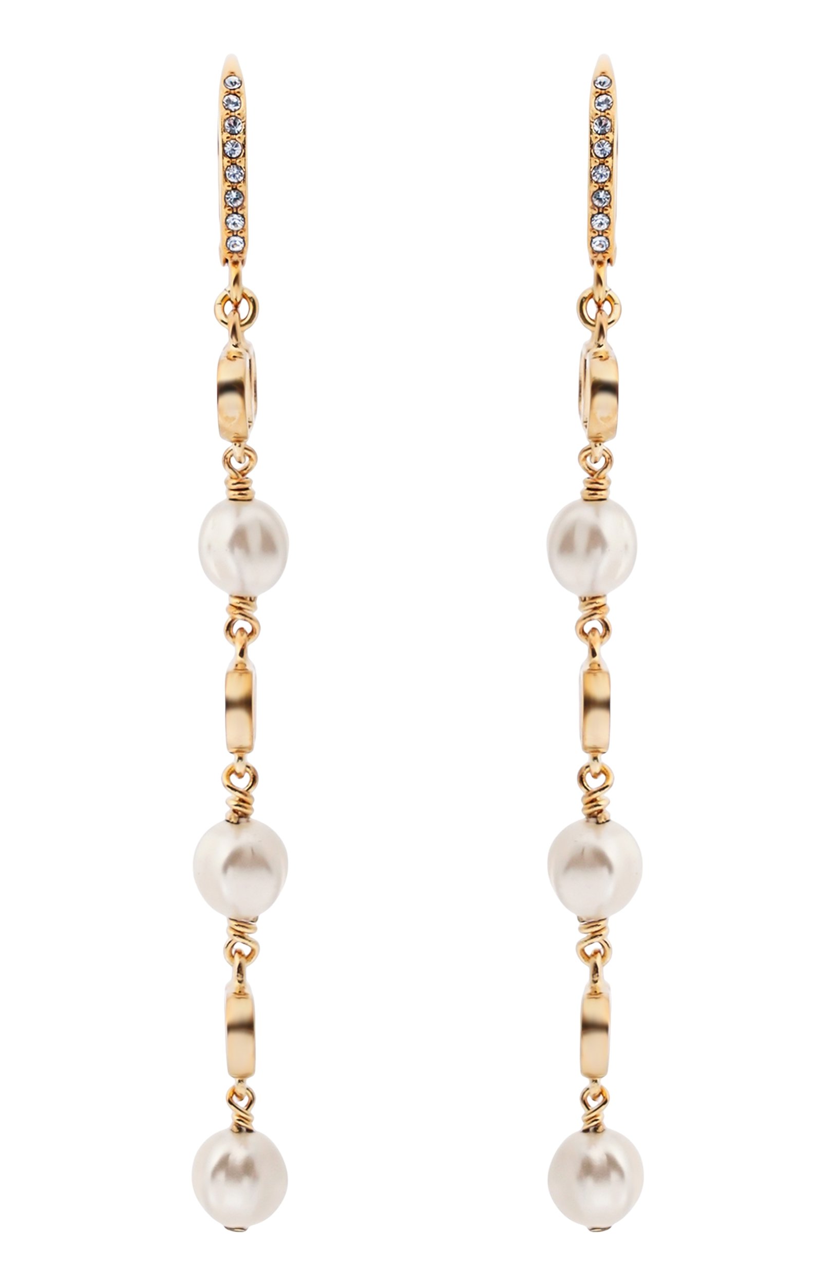 Серьги VALENTINO золотого цвета по цене 69950 руб., арт. 9W2J0CD3/QVS, фото 1 Серьги VALENTINO, арт. 9W2J0CD3/QVS, фото 1