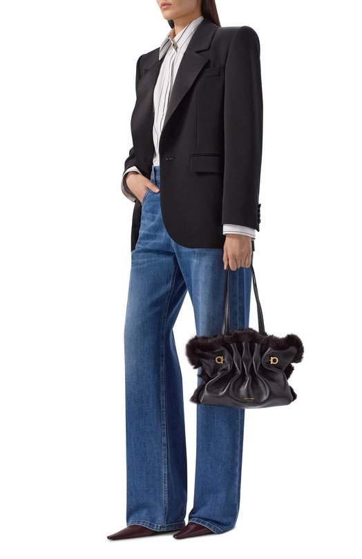 Сумка Soft-bag small Ferragamo 21A446/787 Чёрный  21A446/787 Фото 7