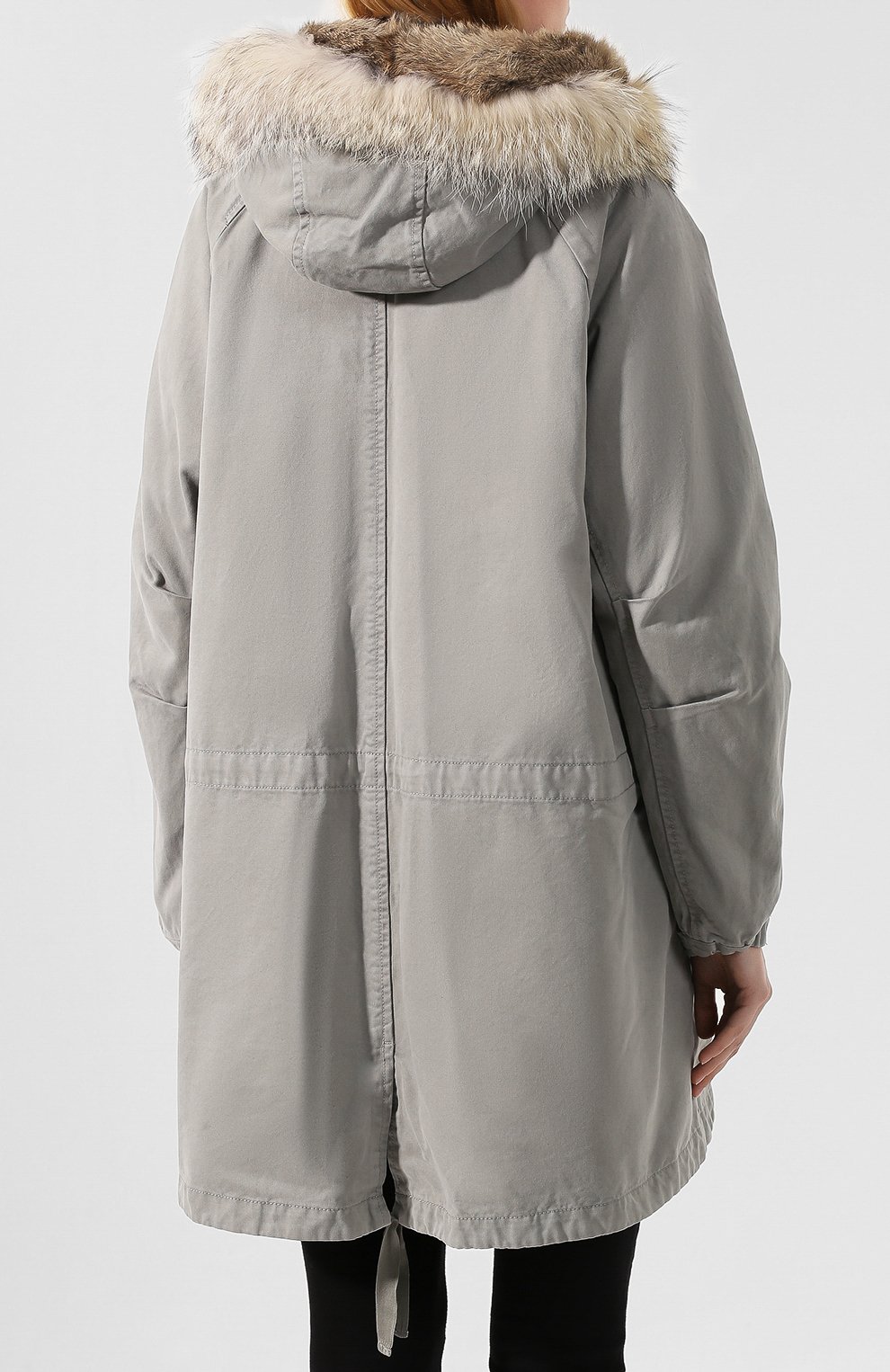 Парка с меховой подкладкой LEMPELIUS серого цвета по цене 174500 руб., арт. 6000/279RC, фото 4 Парка с меховой подкладкой LEMPELIUS, арт. 6000/279RC, фото 4