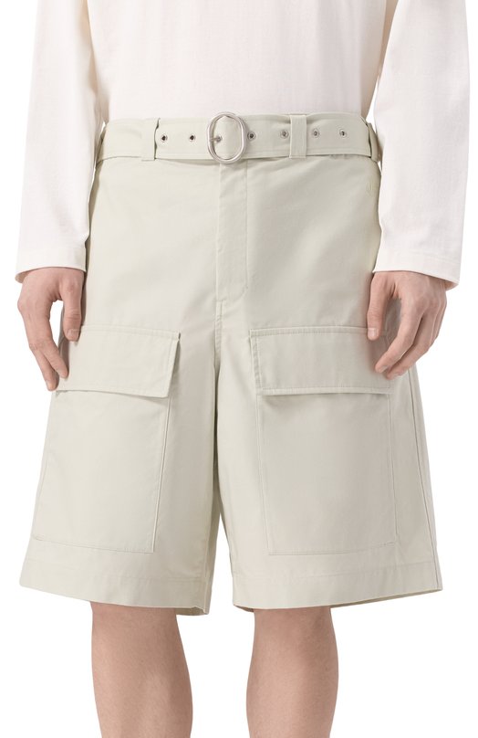 Хлопковые шорты Jil Sander J47KA0278-J45296 Зелёный  J47KA0278-J45296 Фото 3