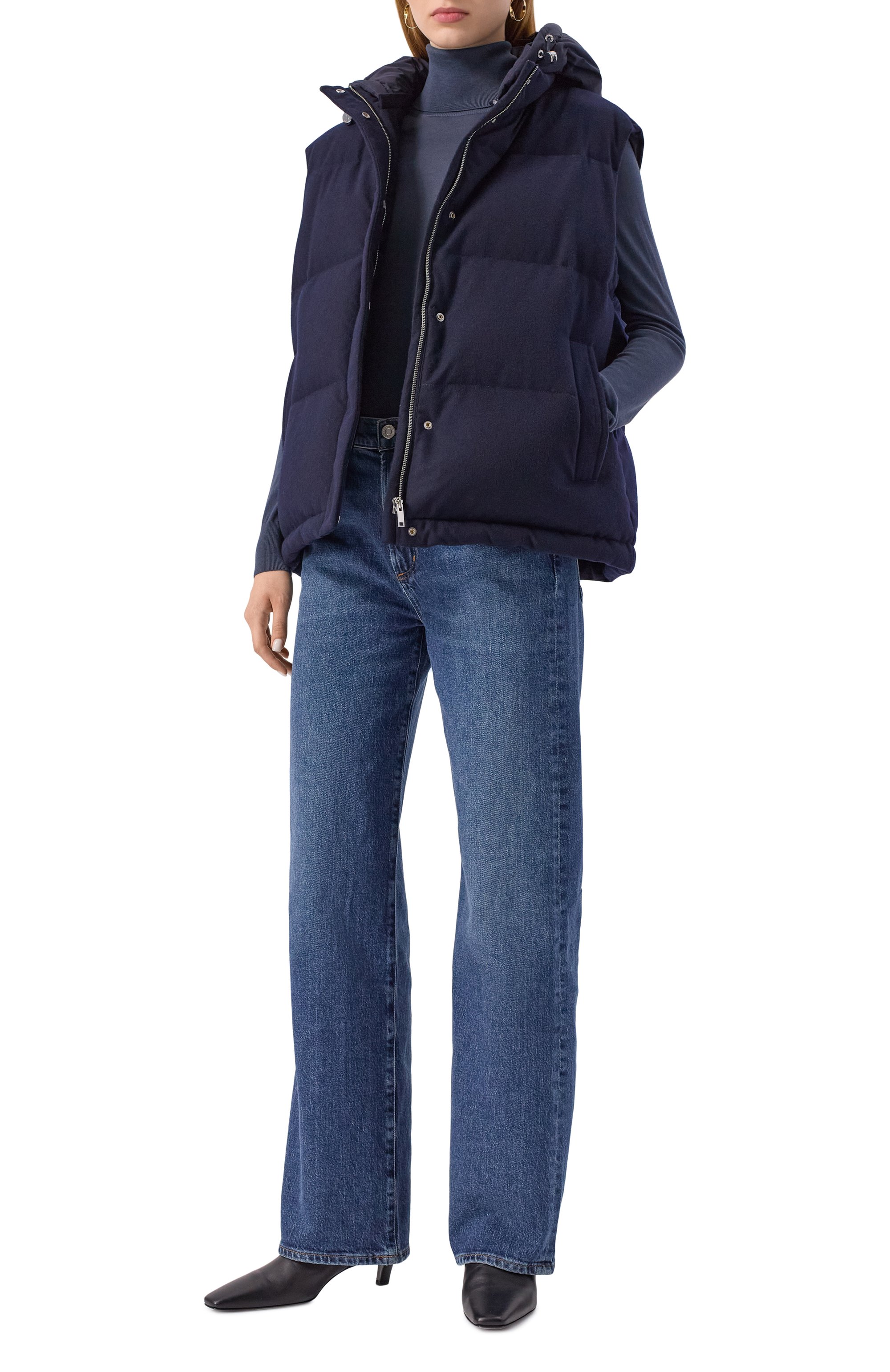 Пуховый жилет из шерсти и кашемира 12 STOREEZ, арт. 127079, фото 2