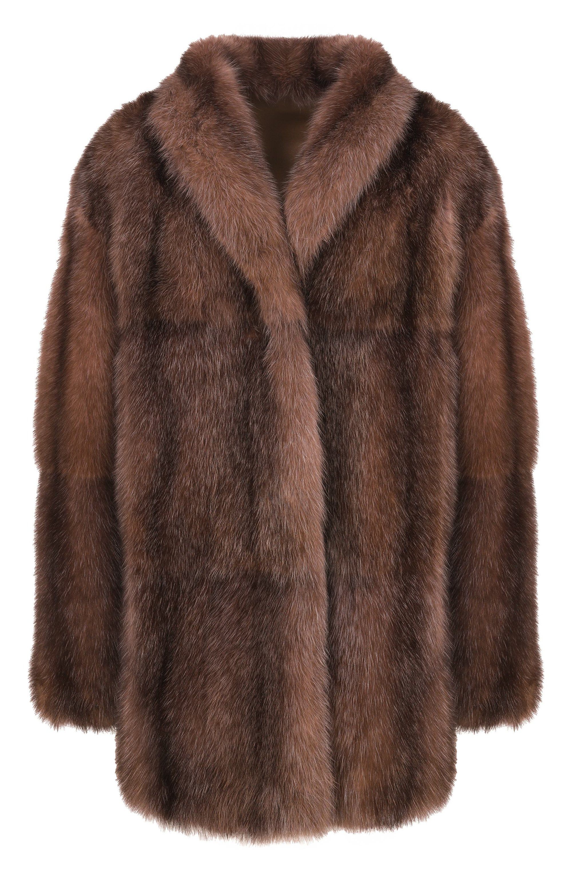 Шуба из соболя MVST коричневого цвета по цене 9580000 руб., арт. M001A/SABLE WILD SILVER 4-5, фото 1 Шуба из соболя MVST, арт. M001A/SABLE WILD SILVER 4-5, фото 1