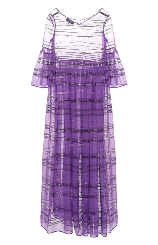 Платье из хлопка и шелка Rochas 166000₽