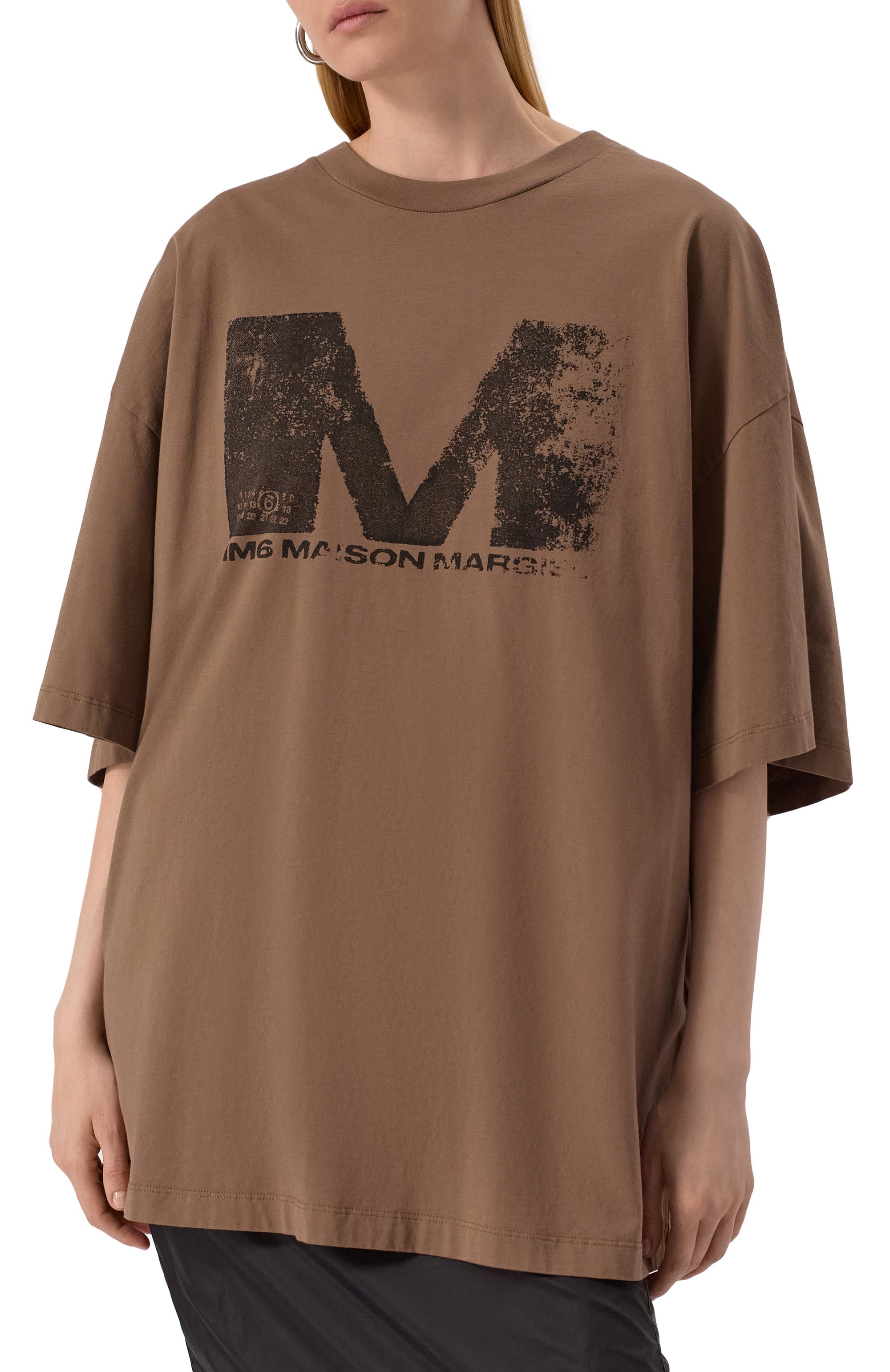 Хлопковая футболка MM6, арт. S52GC0342/S24312, фото 3
