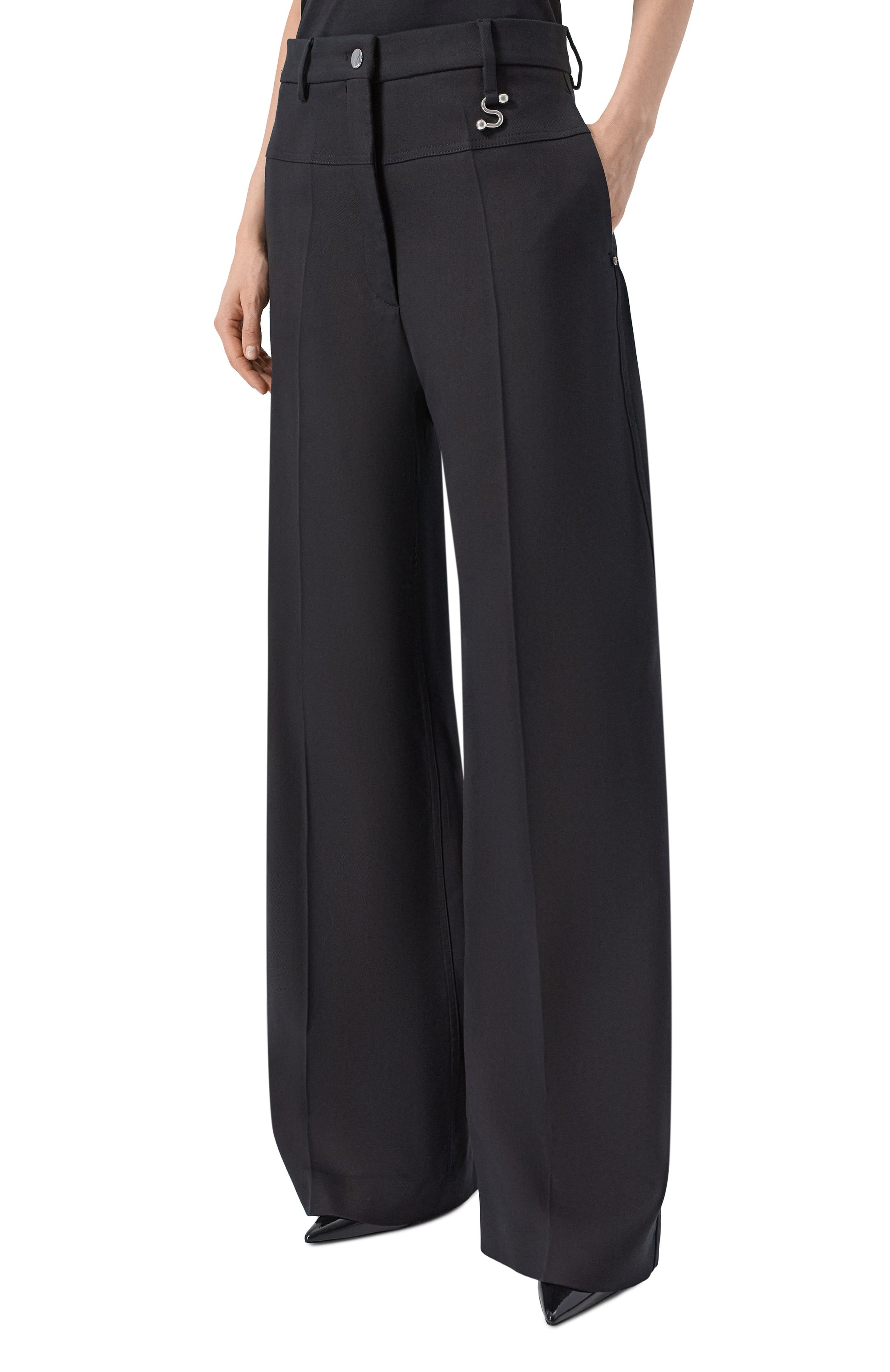 Брюки из хлопка и вискозы SPORTMAX, арт. SPXGELATINA, фото 3