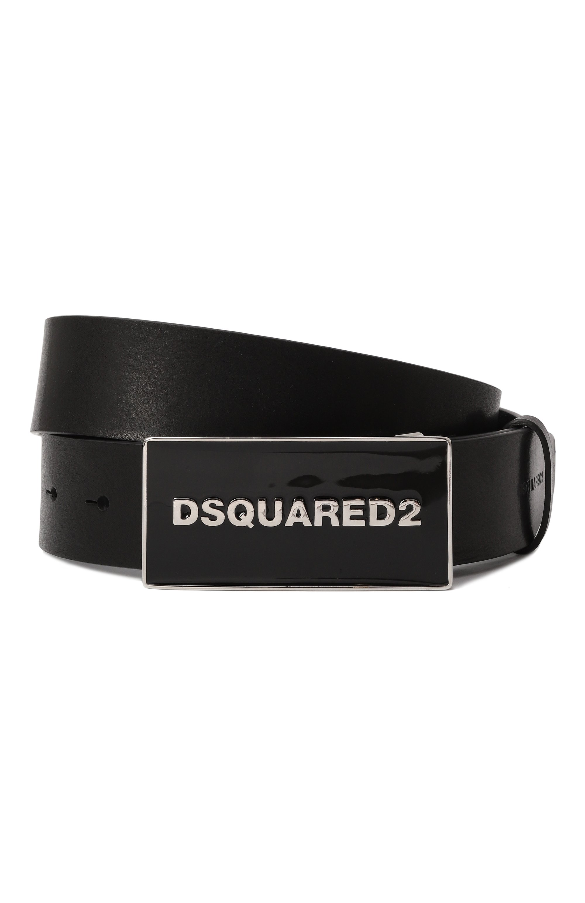 Кожаный ремень DSQUARED2 черного цвета по цене 34700 руб., арт. BEM0646/12900001, фото 1 Кожаный ремень DSQUARED2, арт. BEM0646/12900001, фото 1