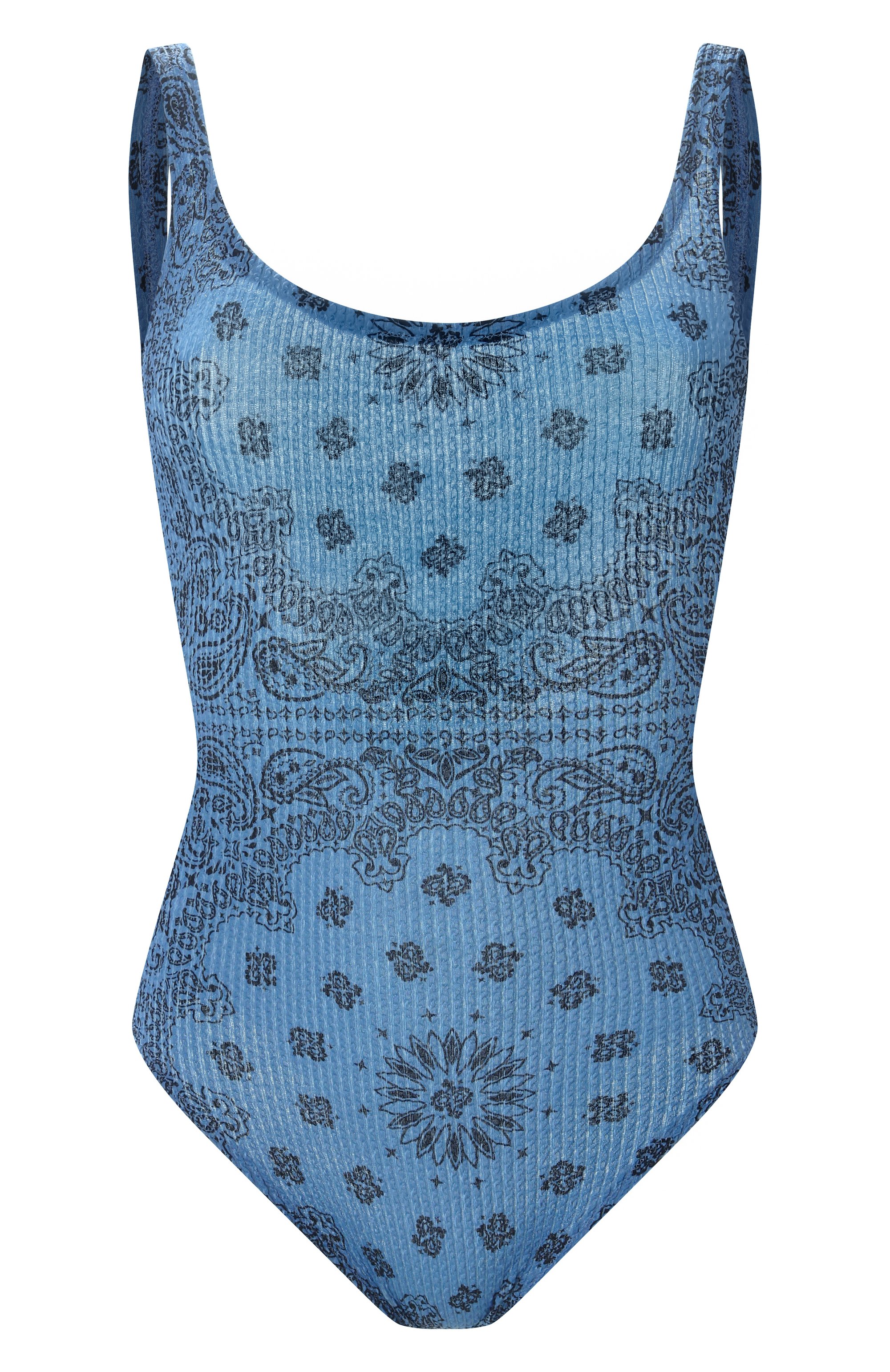 Слитный купальник MC2 SAINT BARTH синего цвета по цене 21850 руб., арт. STBW L0RA WP/04450H, фото 1 Слитный купальник MC2 SAINT BARTH, арт. STBW L0RA WP/04450H, фото 1