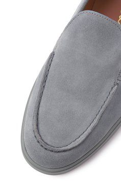Женские замшевые лоферы SANTONI голубого цвета, арт. WUYG58856AIANPYL | Фото 7 (Материал внутренний: Натуральная кожа; Подошва: Платформа; Материал внешний: Натуральная кожа, Замша; Каблук высота: Низкий; Драгоценные камни: Проставлено; Материал сплава: Проставлено)