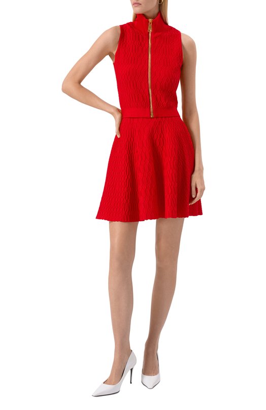 Юбка из вискозы Balmain FF0LB923/KJ03 Красный  FF0LB923/KJ03 Фото 2
