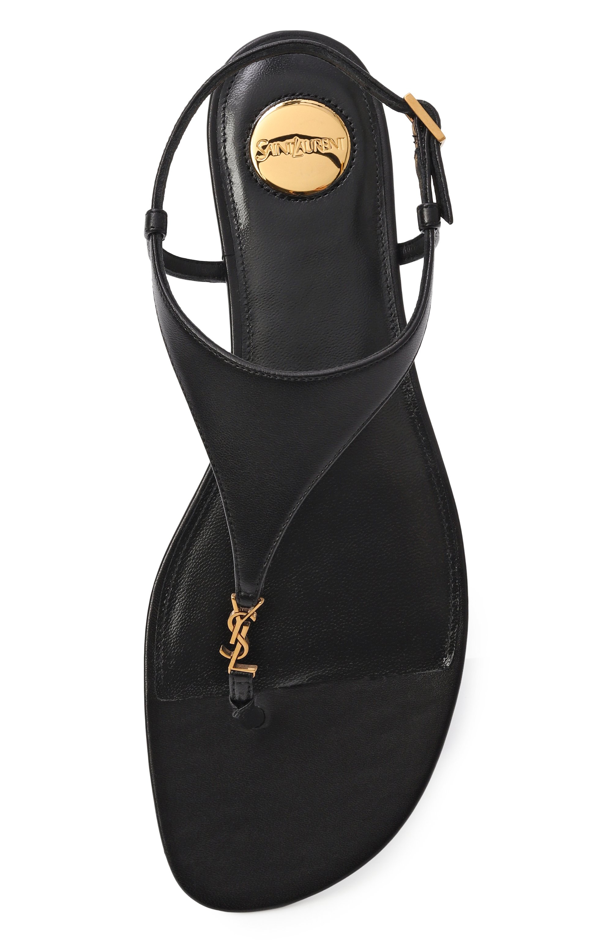 Кожаные сандалии cassandra SAINT LAURENT, арт. 841570/AADF0, фото 6