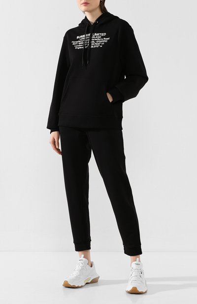 Хлопковое худи BURBERRY черного цвета по цене 83350 руб., арт. 8024631, фото 2 Хлопковое худи BURBERRY, арт. 8024631, фото 2