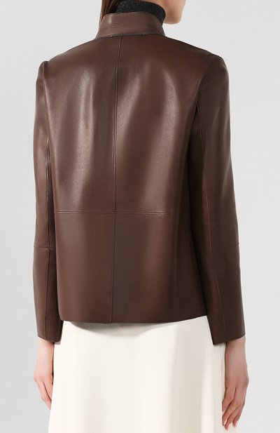 Кожаный жакет BRUNELLO CUCINELLI, арт. MP0SR8446P, фото 4