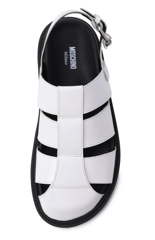 Кожаные сандалии Moschino MA10073G10/MJ0 Белый  MA10073G10/MJ0 Фото 6