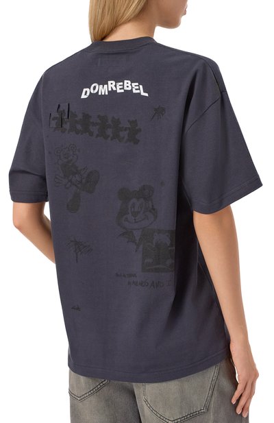 Хлопковая футболка DOMREBEL, арт. NY BEAR SKETCH T-SHIRT, фото 4