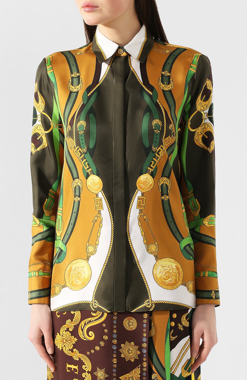 Шелковая рубашка VERSACE, арт. A82662/A233263, фото 3