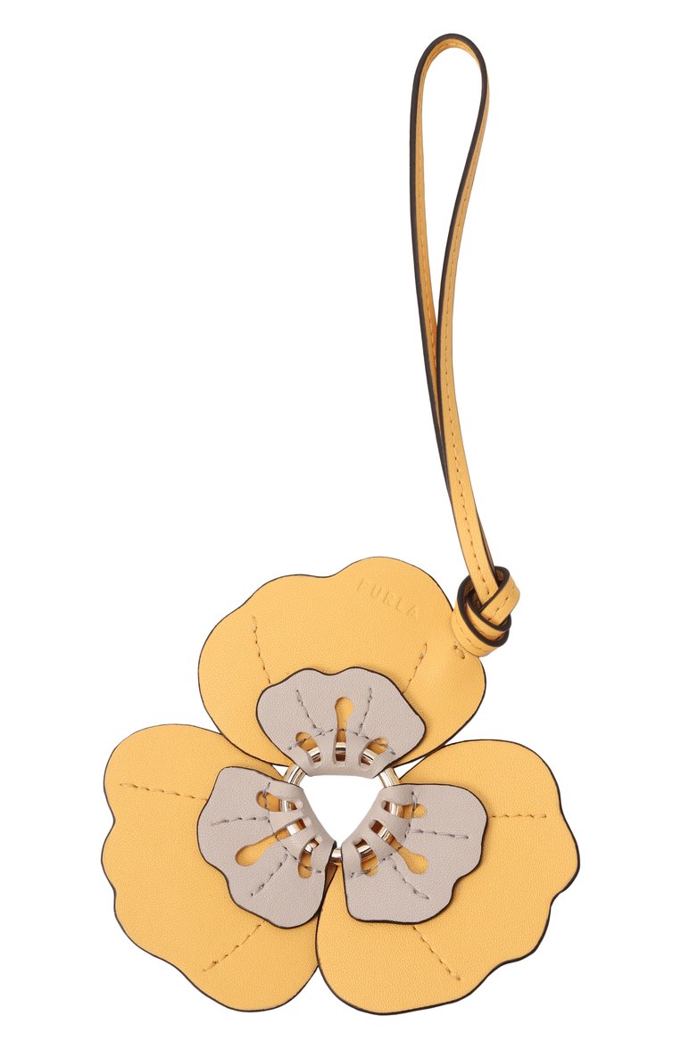 Женские брелок-шарм furla allegra FURLA желтого цвета, арт. WK00271/BX3175 | Фото 1 (Нос: Не проставлено; Кросс-КТ: брелок-сумка; Материал: Натуральная кожа)