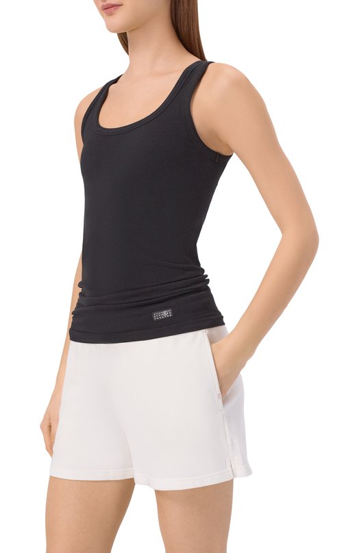 Хлопковая майка MM6 MKD520010 Чёрный  MKD520010 Фото 3