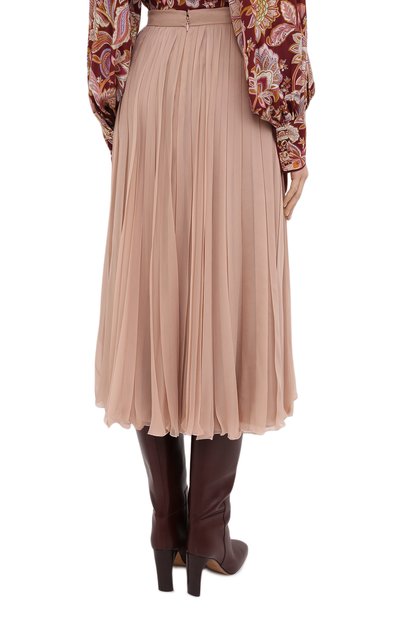 Шелковая юбка VALENTINO бежевого цвета по цене 212000 руб., арт. UB0RA6U02UP, фото 4 Шелковая юбка VALENTINO, арт. UB0RA6U02UP, фото 4