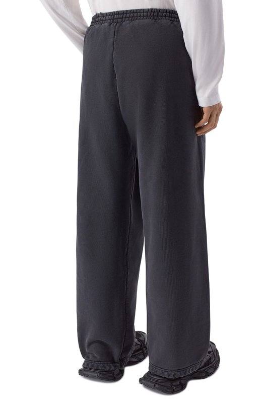 Хлопковые брюки Balenciaga 846917/TTVL8 Серый  846917/TTVL8 Фото 4