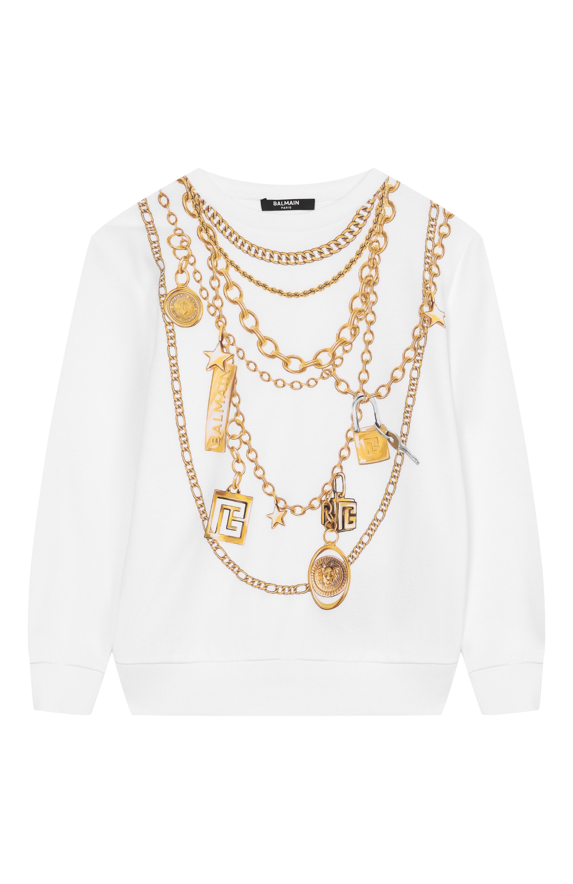 Хлопковый свитшот BALMAIN, арт. BX4C80, фото 1