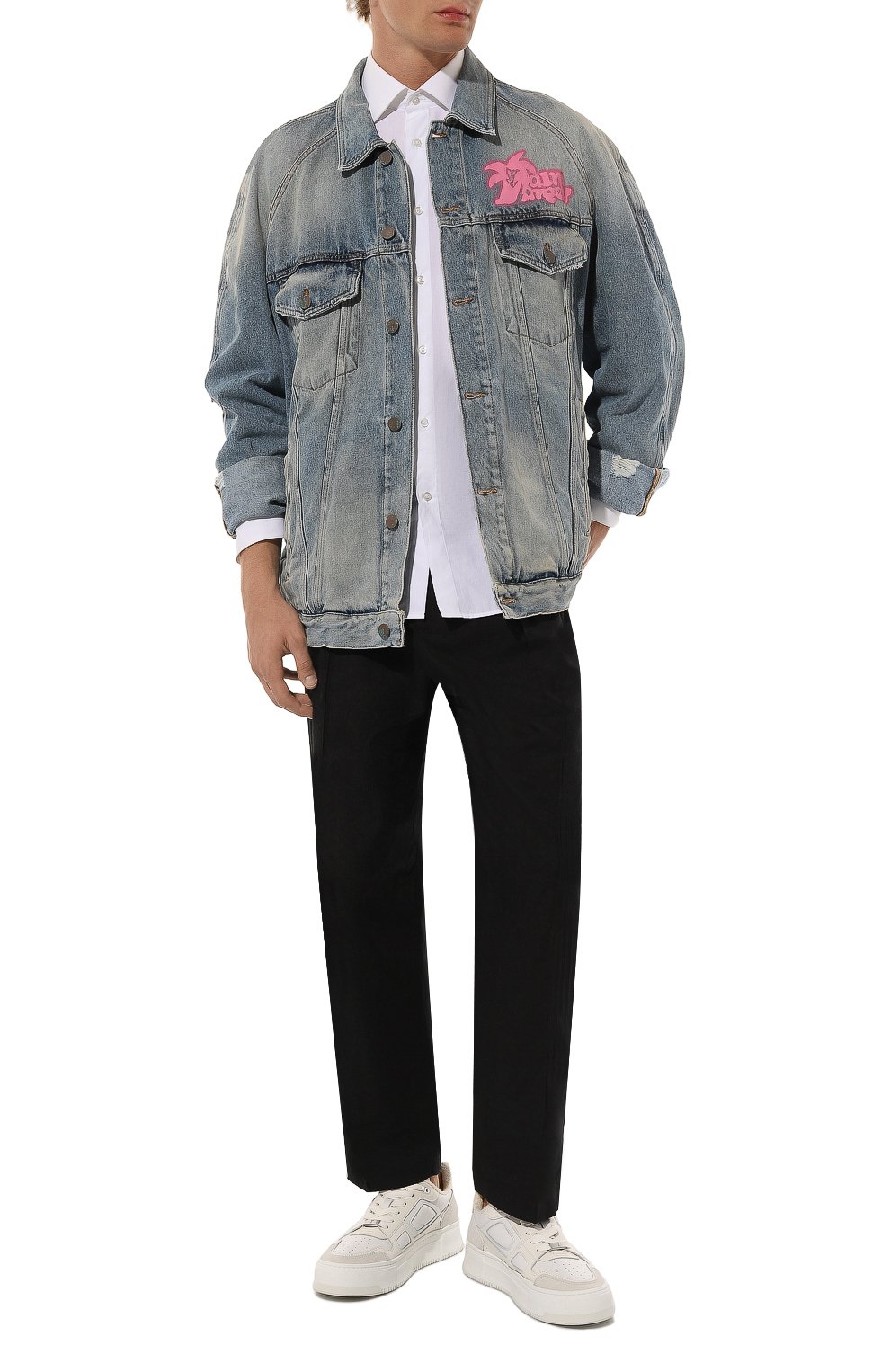 Джинсовая куртка PALM ANGELS, арт. PMYE038E23DEN0014032, фото 2