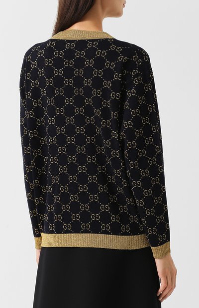 Хлопковый кардиган GUCCI, арт. 529193/X9W83, фото 4