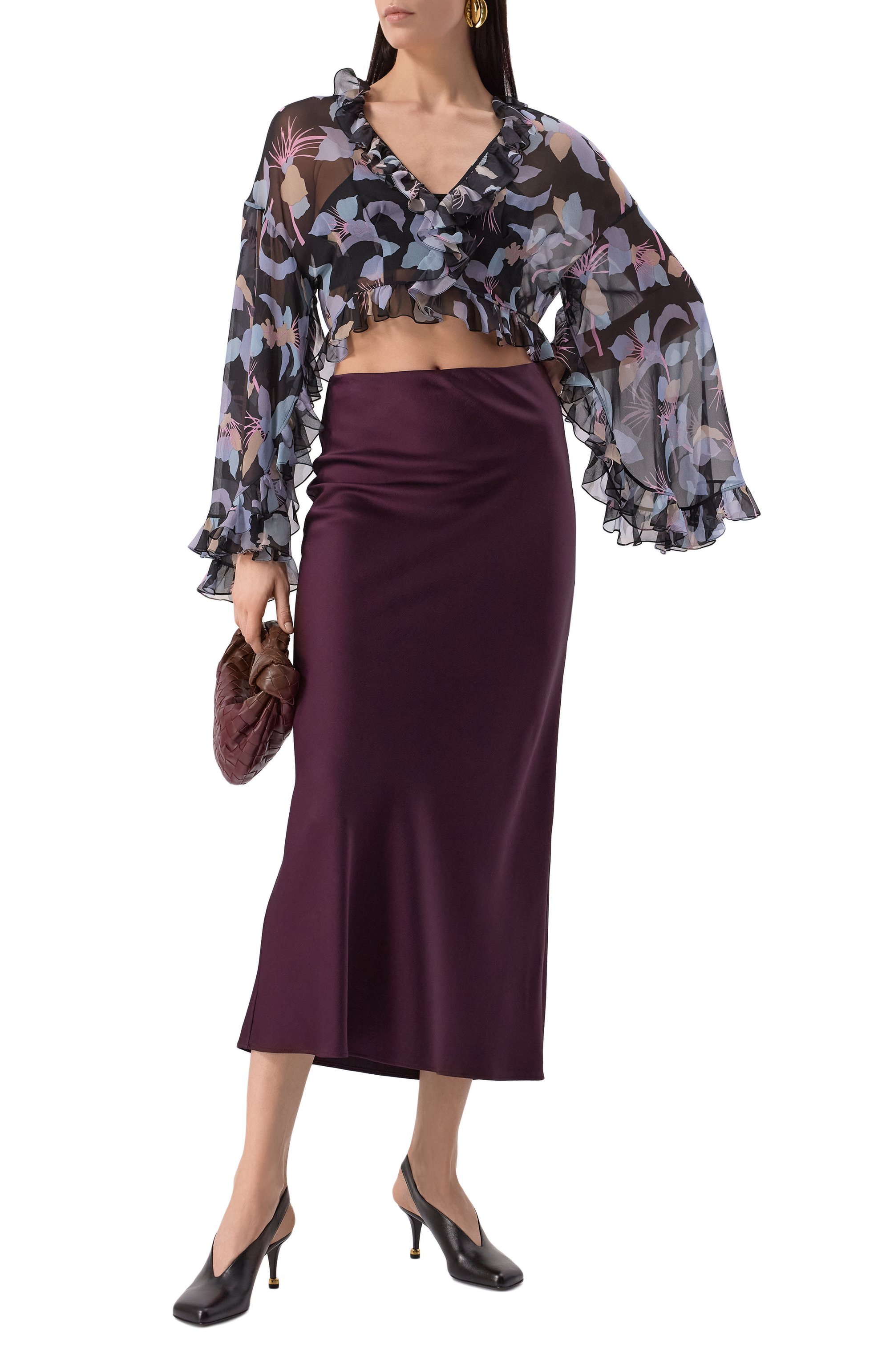 Атласная юбка CHLOÉ, арт. CHC25SJU08342, фото 2