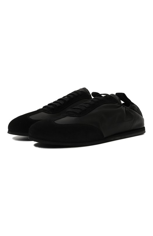 Кожаные кеды Sami Ann Demeulemeester 2402-W-N09-LT144-099 Чёрный 2402-W-N09-LT144-099