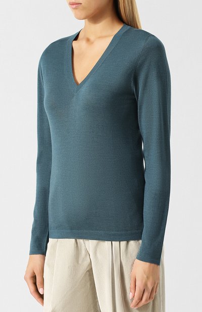 Пуловер из смеси кашемира и шелка BRUNELLO CUCINELLI, арт. M13800002, фото 3