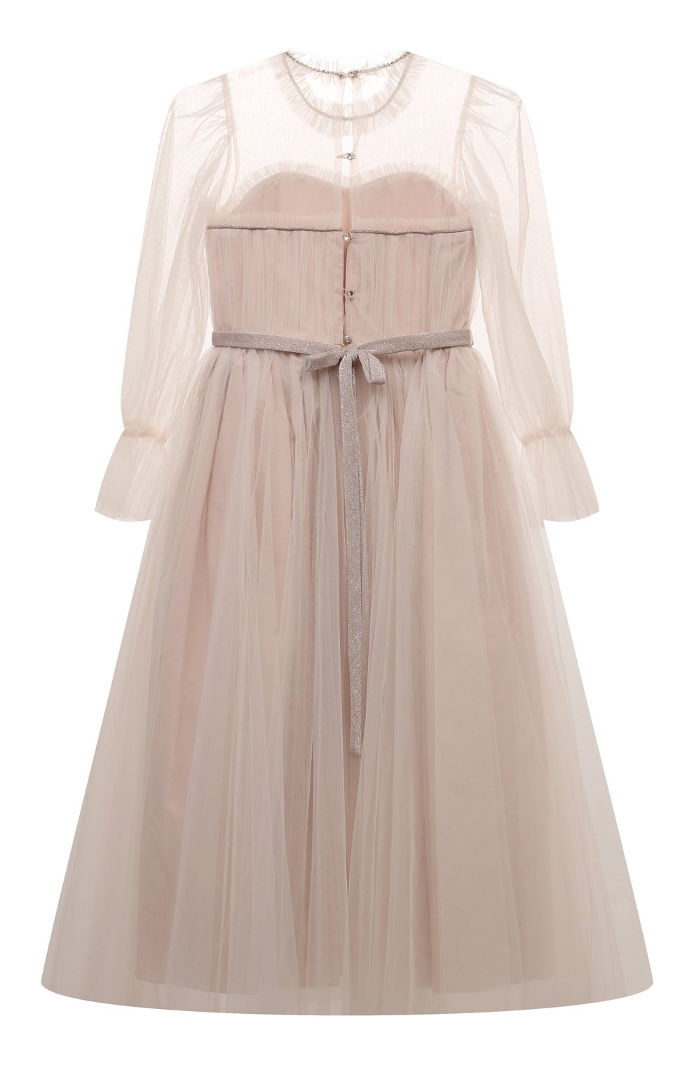 Платье DESIGNERS CAT светло-бежевого цвета по цене 52750 руб., арт. 100000K01001737/EVIVE DRESS/14A-16A, фото 2 Платье DESIGNERS CAT, арт. 100000K01001737/EVIVE DRESS/14A-16A, фото 2