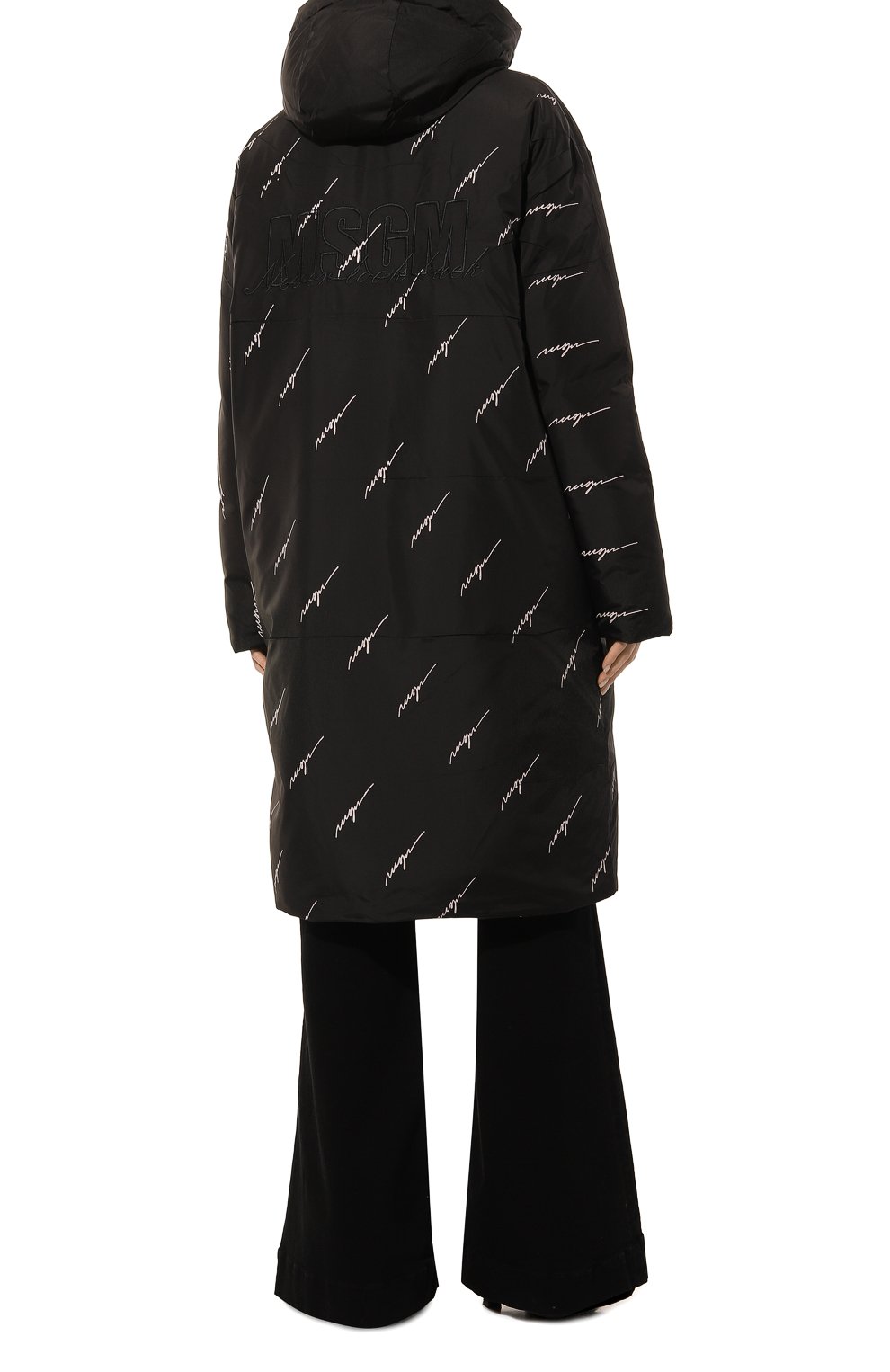 Пуховик MSGM черного цвета по цене 54150 руб., арт. 3741MDH13/237705, фото 4 Пуховик MSGM, арт. 3741MDH13/237705, фото 4