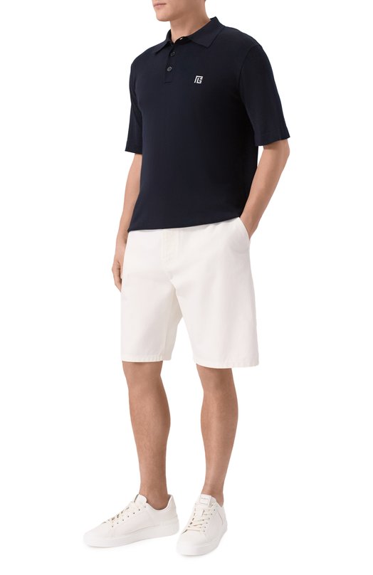 Джинсовые шорты Balmain GH1MA045/DG14 Белый  GH1MA045/DG14 Фото 2