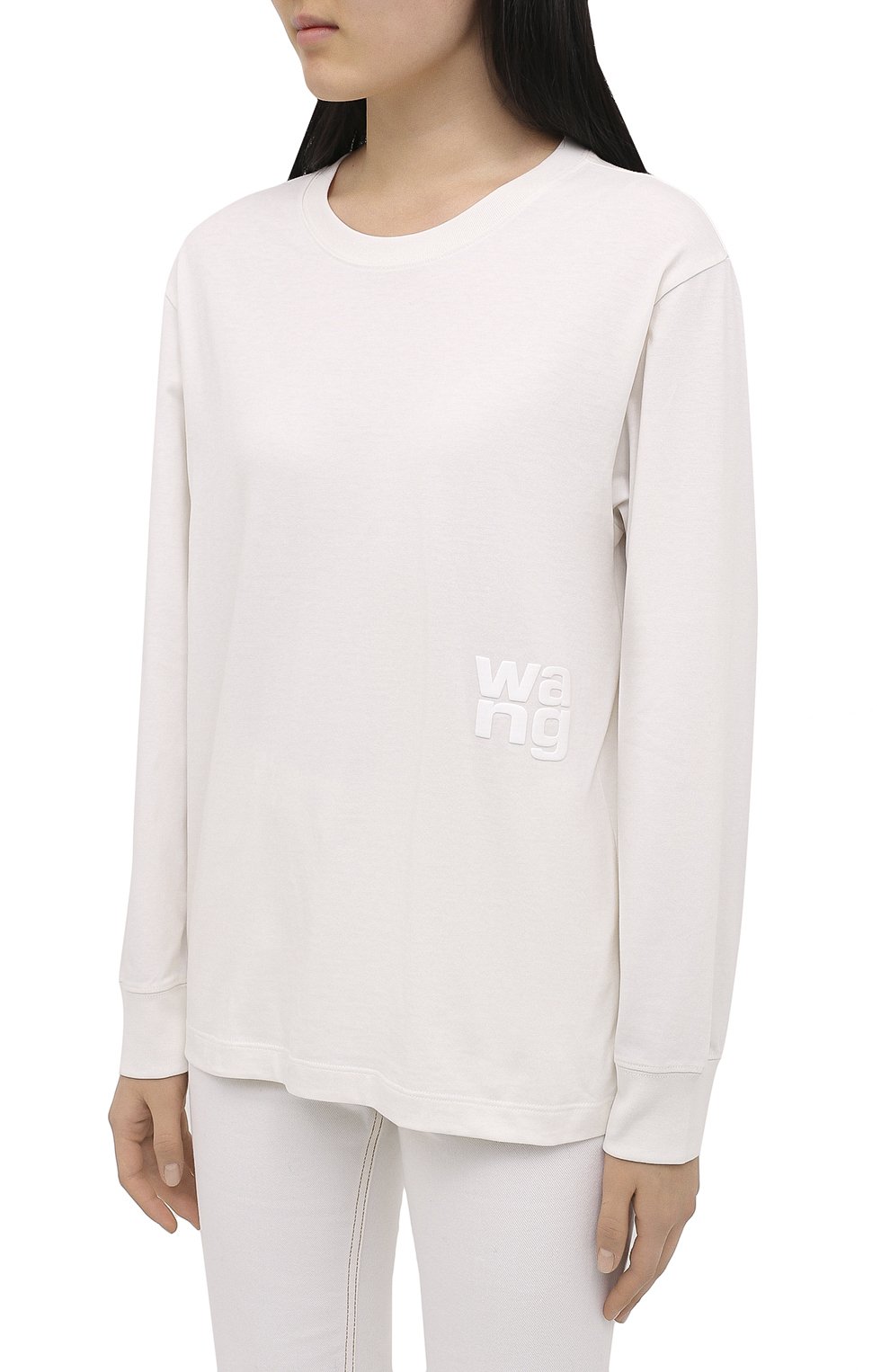 Хлопковый лонгслив ALEXANDERWANG.T, арт. 4CC1201151, фото 3