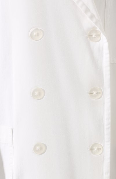 Хлопковый плащ DRIES VAN NOTEN белого цвета по цене 66150 руб., арт. 191-10232-7290, фото 5 Хлопковый плащ DRIES VAN NOTEN, арт. 191-10232-7290, фото 5