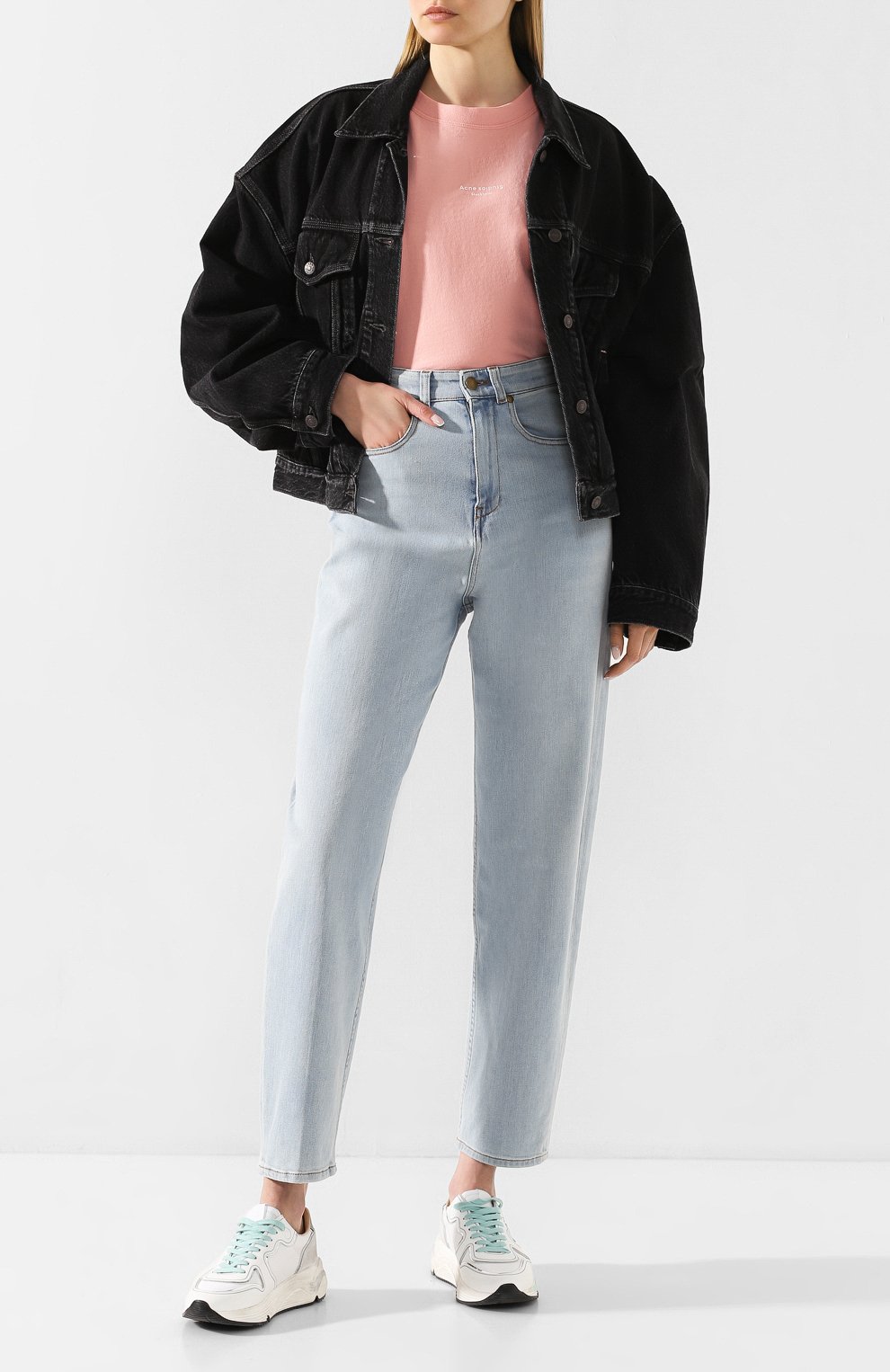 Джинсовая куртка ACNE STUDIOS черного цвета по цене 34350 руб., арт. A90232, фото 2 Джинсовая куртка ACNE STUDIOS, арт. A90232, фото 2