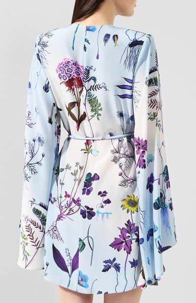 Шелковое платье STELLA MCCARTNEY синего цвета по цене 121500 руб., арт. 600163/S0A10, фото 4 Шелковое платье STELLA MCCARTNEY, арт. 600163/S0A10, фото 4