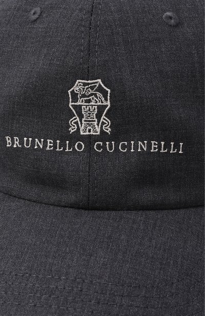 Шерстяная бейсболка BRUNELLO CUCINELLI, арт. M032P9850, фото 3