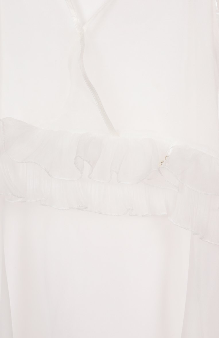 Детское платье ELISABETTA FRANCHI LA MIA BAMBINA белого цвета, арт. EFAB6020/0R037/4A-8A | Фото 3 (Материал подклада: Вискоза; Материал внешний: Синтетический материал; Рукава: Короткие; Случай: Вечерний; Девочки Кросс-КТ: Платье-одежда; Автоматизация ТО: Проставлено; Автоматизация состава: Проставлено; Ростовка одежда: 4 года | 104 см, 6 лет | 116 см, 8 лет | 128 см)