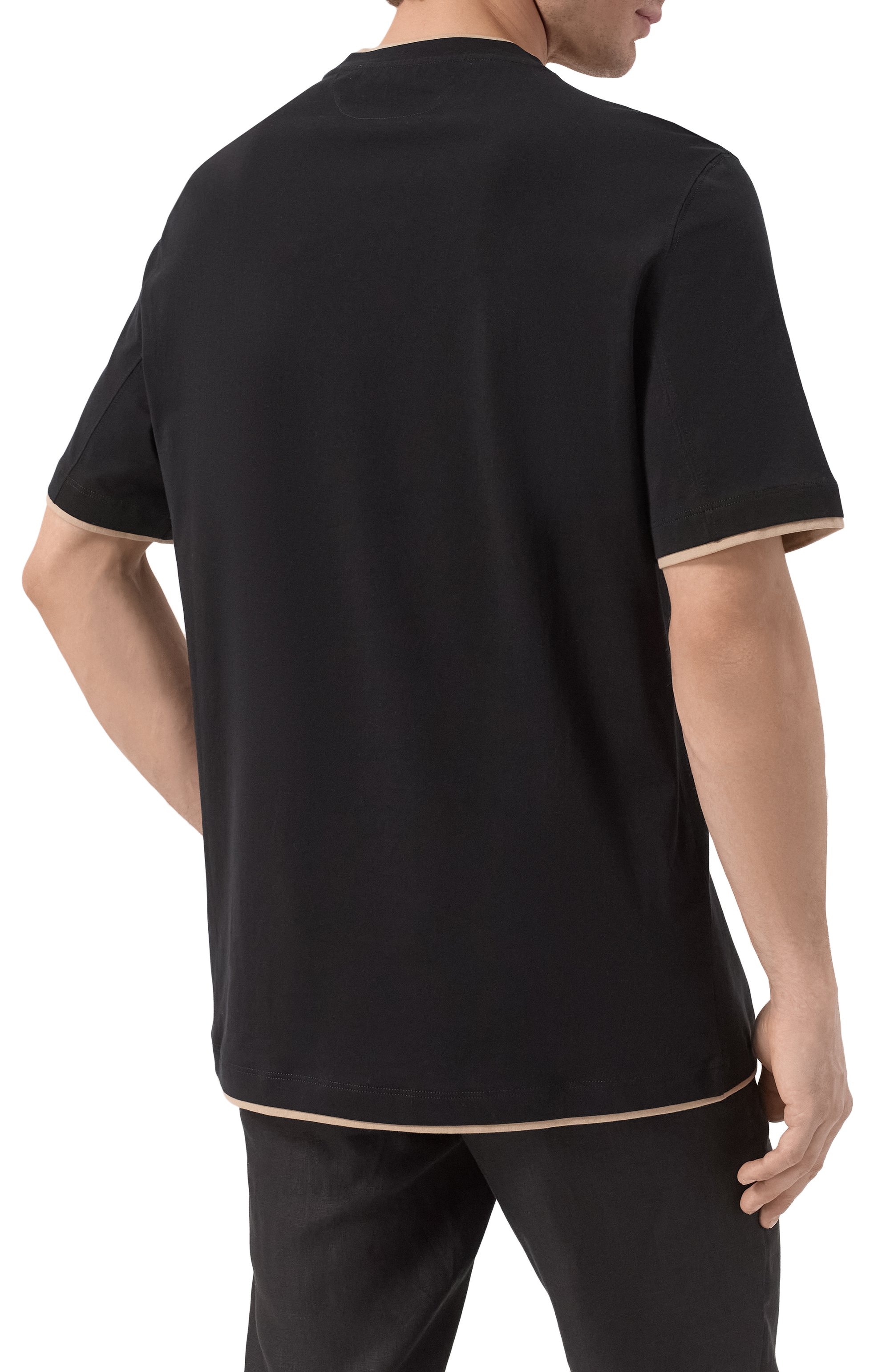 Хлопковая футболка BRUNELLO CUCINELLI, арт. M0B137427G, фото 4